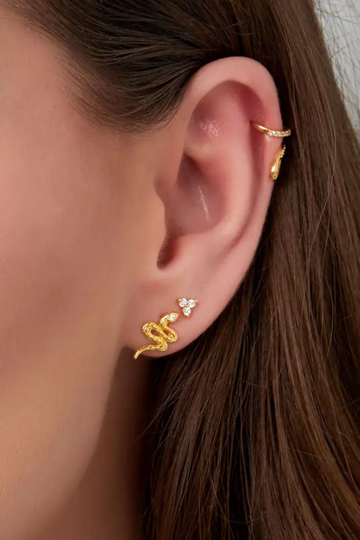 "Apollo" Snake Stud earing - 925 Starling Silver
